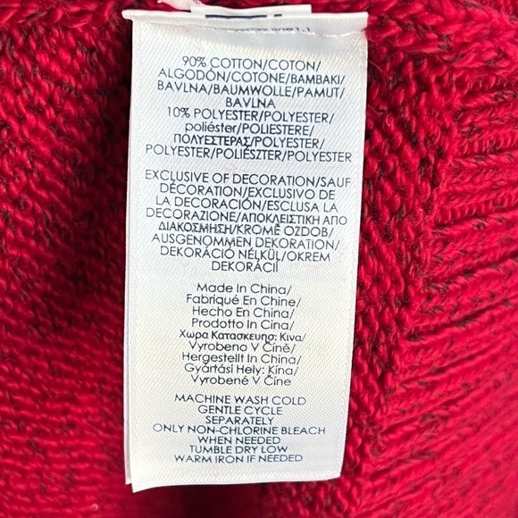 NWT Chaps Mens Cozy Knit Quarter Zip Sweater | Red Twist |  XXL - Picture 6 of 6